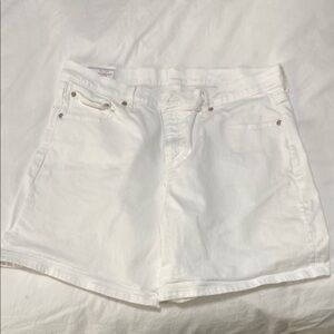 GAP White Jean Shorts Mid rise